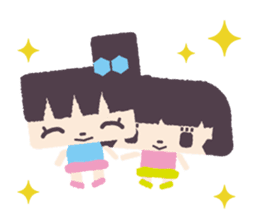 KURUKURU SISTERS SQUARE sticker #11409696