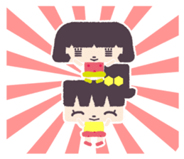 KURUKURU SISTERS SQUARE sticker #11409719