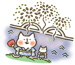 chocotto neko (summer) sticker #11410137