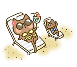 chocotto neko (summer) sticker #11410156