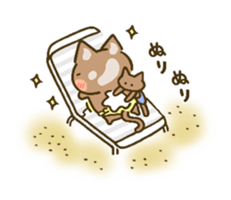 chocotto neko (summer) sticker #11410157