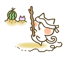 chocotto neko (summer) sticker #11410158