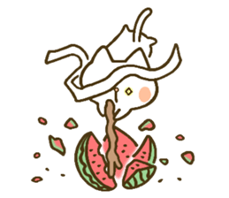 chocotto neko (summer) sticker #11410159