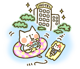 chocotto neko (summer) sticker #11410165