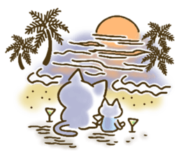 chocotto neko (summer) sticker #11410170