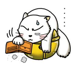 Tin cat sticker #11410639