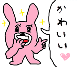 Pink Rabbit and Yellow Fox sticker #11410920