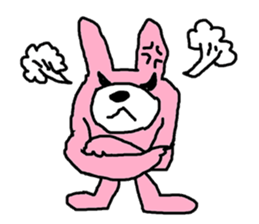 Pink Rabbit and Yellow Fox sticker #11410924