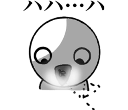 Smiling a scary guy3 sticker #11411578