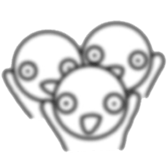 Smiling a scary guy3 sticker #11411601