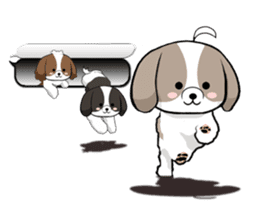 Shih Tzu dog and Friends 2. sticker #11411739