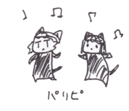 Kuroneko Lounge stickers 2 sticker #11411989