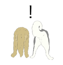 Golden and Husky. sticker #11412947