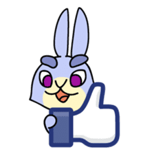 Blue Rabbit Usapippi sticker #11412978