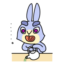 Blue Rabbit Usapippi sticker #11412988