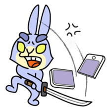 Blue Rabbit Usapippi sticker #11412996