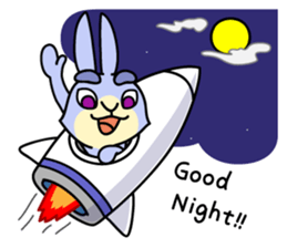 Blue Rabbit Usapippi sticker #11413006