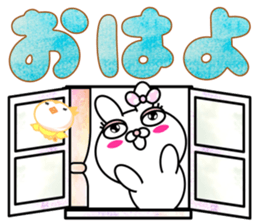 Blusher rabbit.1 sticker #11413056