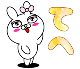 Blusher rabbit.1 sticker #11413058