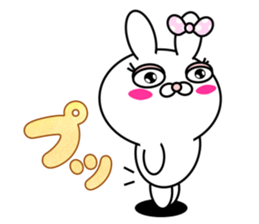 Blusher rabbit.1 sticker #11413078