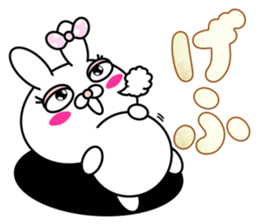 Blusher rabbit.1 sticker #11413088