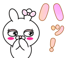 Blusher rabbit.1 sticker #11413091