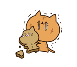 Cat in the cakes sticker #11413497