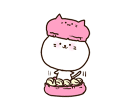Cat in the cakes sticker #11413507