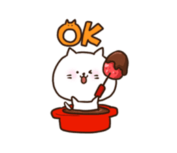 Cat in the cakes sticker #11413511