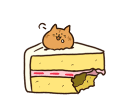 Cat in the cakes sticker #11413524