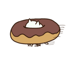 Cat in the cakes sticker #11413534