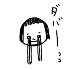 On the eyebrows yuruyurupatsukochan sticker #11413624
