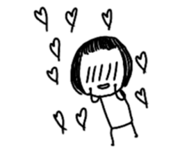 On the eyebrows yuruyurupatsukochan sticker #11413628