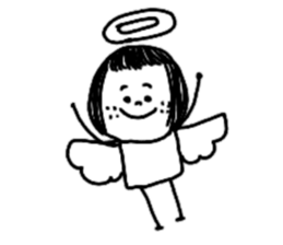 On the eyebrows yuruyurupatsukochan sticker #11413643