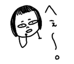 On the eyebrows yuruyurupatsukochan sticker #11413651