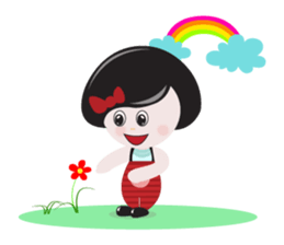 Mey in Red, Summer sticker #11415297