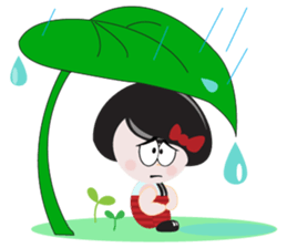 Mey in Red, Summer sticker #11415298