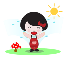 Mey in Red, Summer sticker #11415299