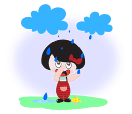 Mey in Red, Summer sticker #11415305