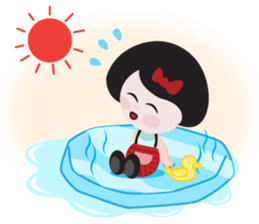 Mey in Red, Summer sticker #11415308