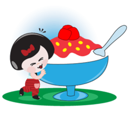 Mey in Red, Summer sticker #11415310