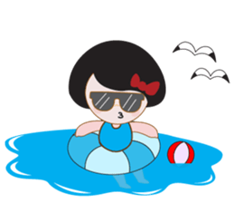 Mey in Red, Summer sticker #11415315