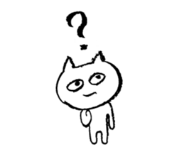 Freedom! Small white cat. sticker #11415440