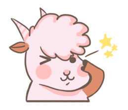 A Little Cute Pink Goat sticker #11415659