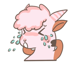 A Little Cute Pink Goat sticker #11415660