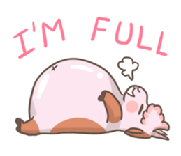 A Little Cute Pink Goat sticker #11415661