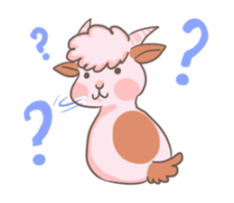 A Little Cute Pink Goat sticker #11415665