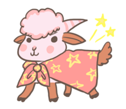A Little Cute Pink Goat sticker #11415668