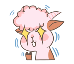 A Little Cute Pink Goat sticker #11415669