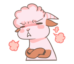 A Little Cute Pink Goat sticker #11415671